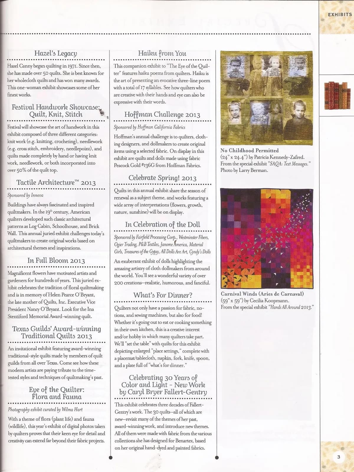 Int. Quilt Festival · Houston — 2013 · EE. UU.
