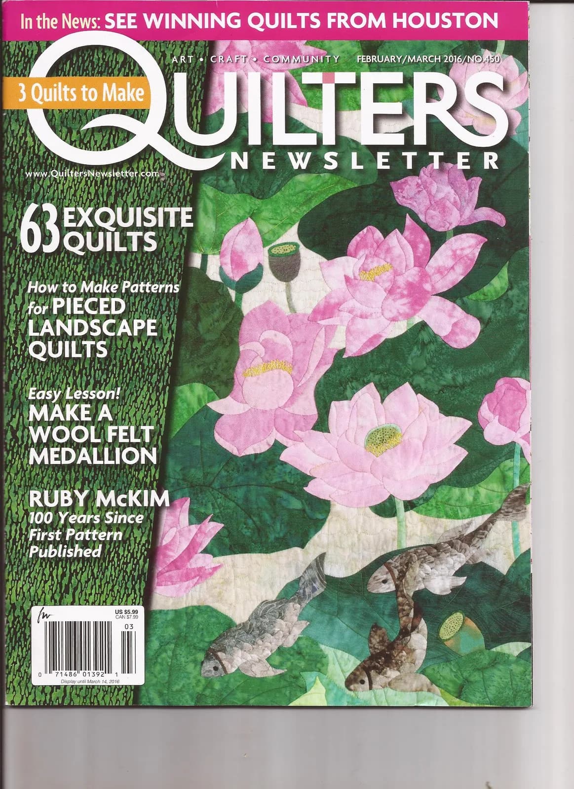 Quilters Newsletter — 2016 · EE. UU.